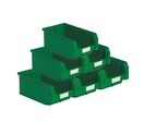 Lot de 21 bacs à bec plastique 9.4L vert