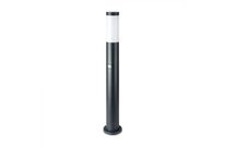 Borne de Jardin Acier Inoxydable avec Détecteur 80cm pour Ampoule E27 IP44 - Noir