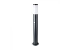 Borne de Jardin Acier Inoxydable avec Détecteur 80cm pour Ampoule E27 IP44 - Noir