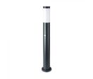 Borne de Jardin Acier Inoxydable avec Détecteur 80cm pour Ampoule E27 IP44 - Noir