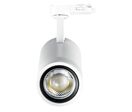 Spot LED sur Rail Blanc Angle Ajustable Triphasé 30W 15-60° CCT TRIAC Dimmable