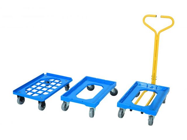 Plateau roulants 2 roues fixes, 2 pivotantes