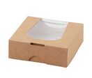 Boîte carton avec fenêtre - 12 x 12 x 4 cm
