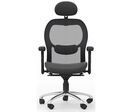 Nowy Styl - Fauteuil de direction TEMPO Noir - Ergonomique, Renfort lombaire, Réglable 8h