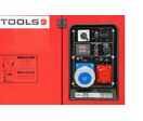 Groupe électrogène insonorisé diesel 9,6 kW 230 V + 12,5 kW 3x400 V - Avec régulateur AVR - Connecteur pour ATS MW Tools DG120E