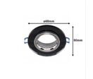 Support Spot Encastrable GU10/MR16 Rond Verre Effet Miroir