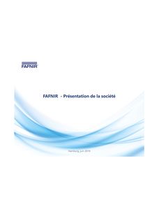 FAFNIR présentation de la société
