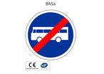 Panneau B45a Fin de voie réservée aux transports en commun