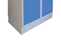 Socle métallique avec socle pour vestiaire monobloc | Akaze