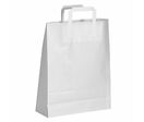 Sac kraft à poignées plates - BLANC 45 X 48 X 17 cm