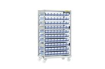 Rack mobile avec bacs de rangement