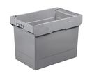 Caisse plastique Delta grise 74 litres H.425