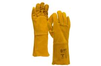 Gant de soudeur coupé cousu en cuir croûte avec paume triple couche | GT540W 