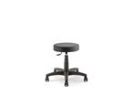 Tabouret technique ergonomique DUKE SOFT - similicuir noir