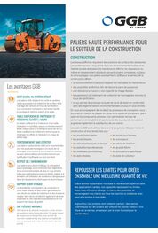 GGB Fiche de vente - Paliers pour la construction
