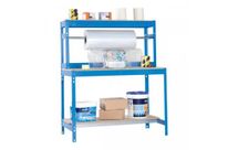 Etabli d&amp;#039;emballage à 3 niveaux avec support rouleau