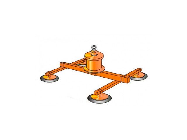 Palonnier à ventouse de levage 4 ventouses 600 et 1200 kg