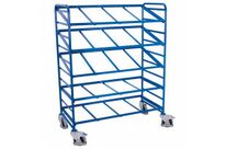 Chariot porte-bacs inclinable et réglable 5 niveaux