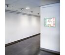 Plaque signalétique CristalSign Slim® 150 x 150 mm extraplate