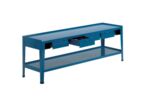 Établi d'atelier grand plateau à tiroirs