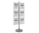 Porte-affiches / Porte-messages double-faces 6 x A3 sur pied