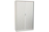 Manutan Expert - Armoire Métal Haute Orel - 120x195cm Gris - 4 Tablettes 45kg - Fermeture à Clé - Livrée Montée