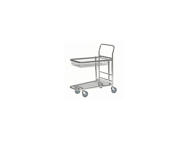 Chariot plateaux panier emboîtable