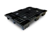 Palette plastique 1200 x 800 one-way ajourée en PEHD