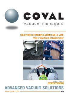 SOLUTIONS DE MANIPULATION PAR LE VIDE POUR L’INDUSTRIE AÉRONAUTIQUE