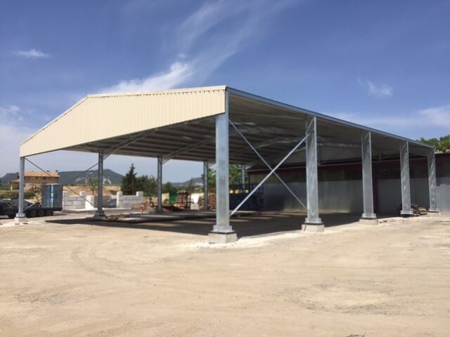 Bâtiment industriel Galvanisé en Kit 990 m² - 20,6 x 48 x 5 m