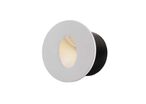 Balise LED Encastrable Ronde 3W 220V 34° Blanche IP20 pour Escaliers - Blanc Neutre 4000K -