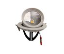Spot LED Rond Encastrable Orientable BLANC 40W - Blanc Chaud 2300K - 3500K