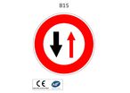 Panneau B15 Cédez le passage à la circulation venant en sens inverse