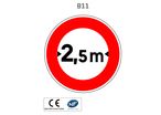 Panneau B11 Limitation de largeur