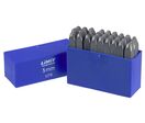 Jeu de lettres à frapper 27 pcs A-Z et &amp; en acier trempé fabriqué en Allemagne 120 kp/mm² hauteur 12 mm Limit STA12