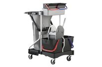 Manutan Expert - Chariot de ménage Brix Light avec presse - 120 L - Éco-responsable, Lean Management