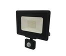 Projecteur LED 50W Détecteur de Mouvement Crépusculaire Extra Plat IP65 NOIR - Blanc Neutre