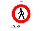 Panneau B9a Accès interdit aux piétons