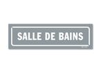 Panneau salle de bain - Fond gris