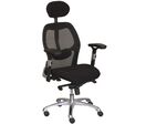 Manutan Expert - Fauteuil de direction ergonomique noir - Têtière, Renfort lombaire, 8h d'assise - Recyclé 35%