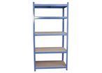Rayonnage pour charge légère - Budget II 1720x900x450mm Époxy Bleu - 5 Tablettes Aggloméré - Charge 850kg - Indépendant