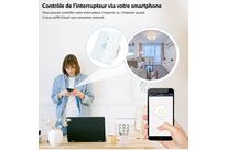 Interrupteur Mural Simple Connecté Wifi Tactile NOIR - Silumen Home