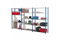 Rayonnage léger - montants peints et tablettes galvanisées - modèle Prospace + - Elément 2 TAB