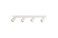 Plafonnier 4 Spots Orientables pour Ampoule GU10 - Blanc