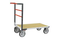 Chariots dossier fixe, plateau bois médium 600 kg