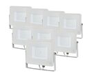 Pack de  8 - Projecteur LED Extérieur 50W IP65 BLANC Garantie 5 ans - Blanc Neutre 4000K -