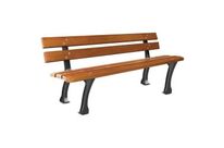 Banc public en bois exotique Burgos