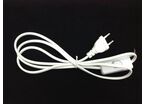 Câble d'alimentation avec interrupteur 1. 5m 220V - Blanc