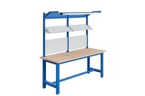 Poste de travail établi Cubo avec châssis en acier et plateau multiplex 2000 mm Sofame COD2000VUBIS