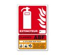 Panneau lutte incendie classe feu ABF
